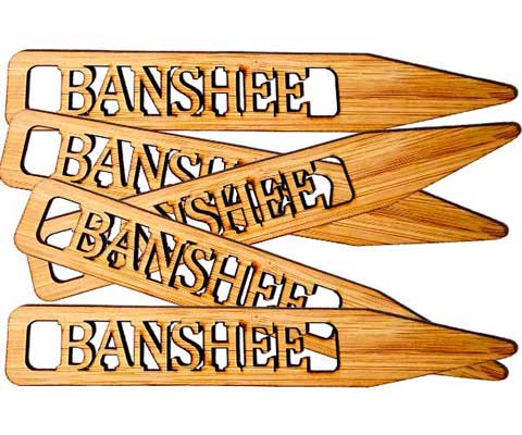 Banshee cannabis flower tags