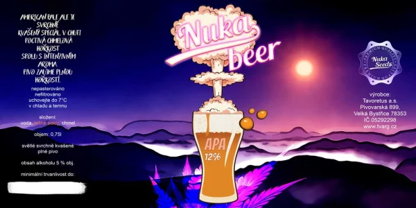 nuka seeds beer cannafest label