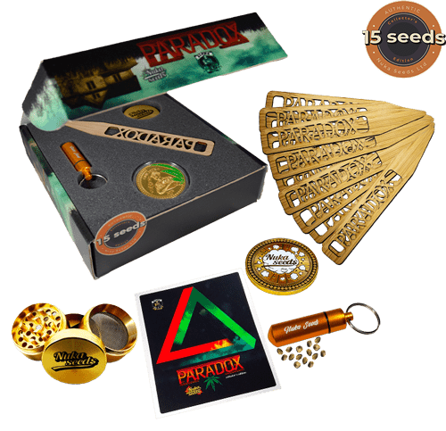 paradox cannabis seeds Nuka 15 seeds box package