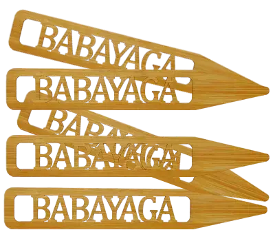BabaYaga cannabis seeds flower pot tags