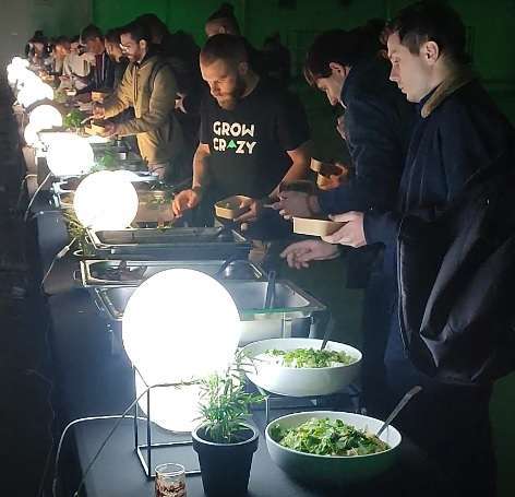 Haufenweise Essen für Cannafest-Aussteller