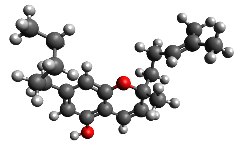 Molekül von Cannabichromen