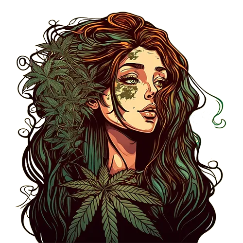 Cannabis girl by Nuka Seeds
