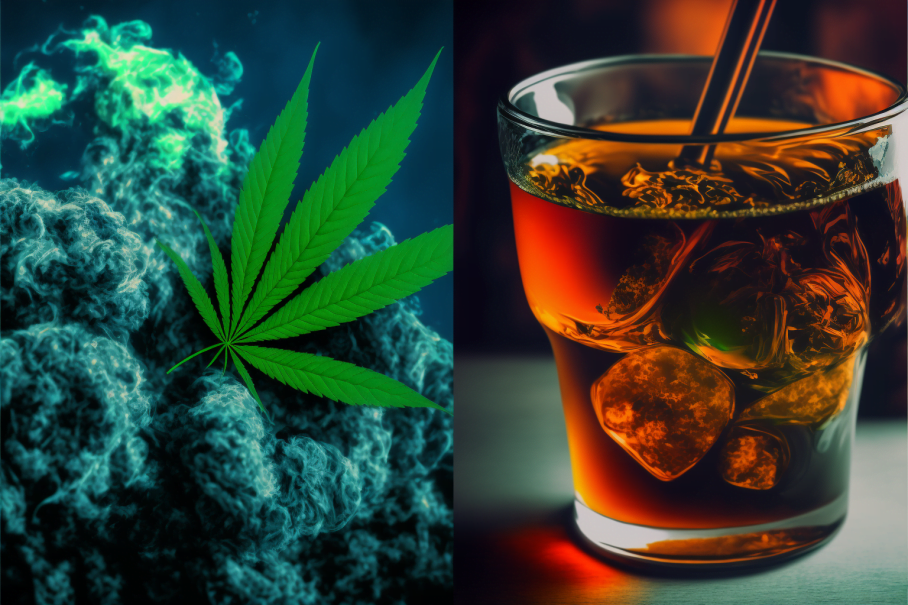 Featured image for “Konopí a alkohol : Je návykovější kouření konopí nebo pití alkoholu?”