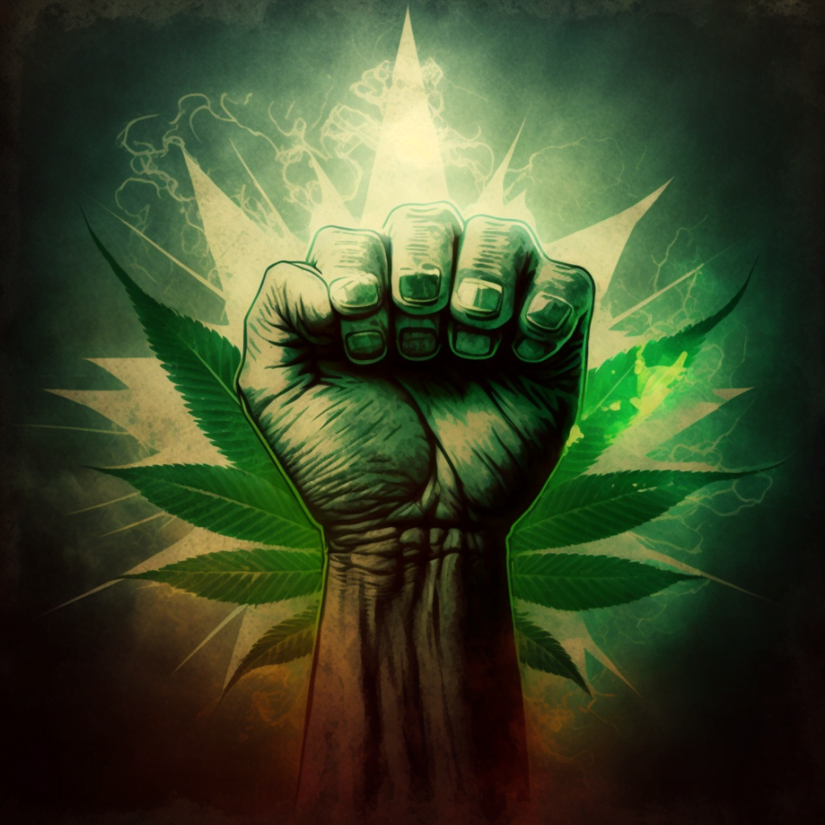 Farben von Cannabis - Macht