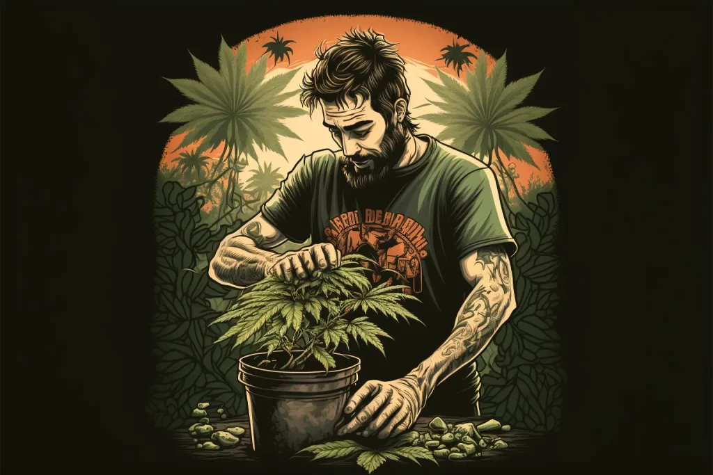 Schneiden wir die Spitze der Cannabispflanze