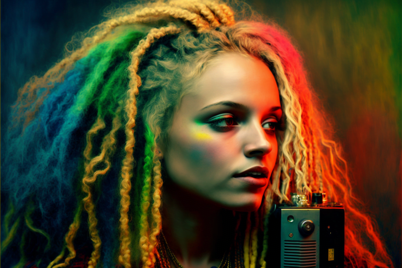 Mädchen mit Verdampfer