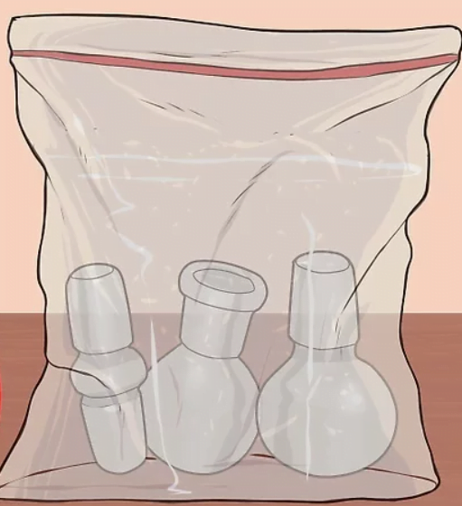 Cleaning bong - parts