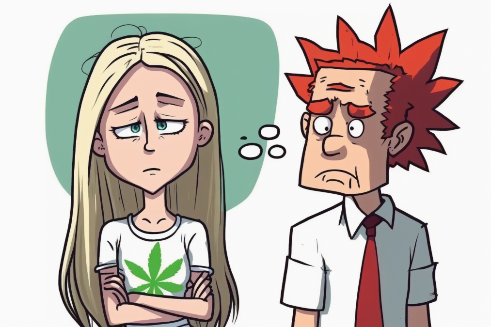 Partner, der kein Cannabis konsumiert