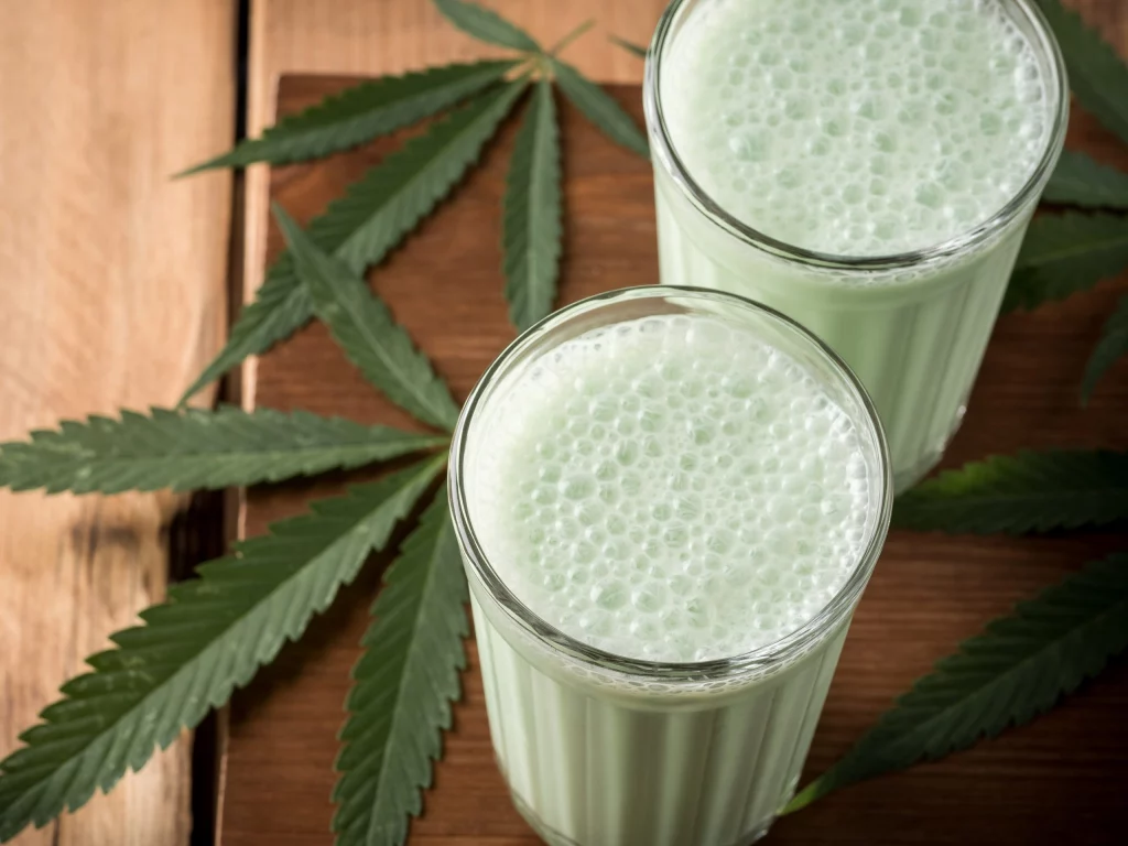 bhang lassi je tradiční mléčný koktejl.