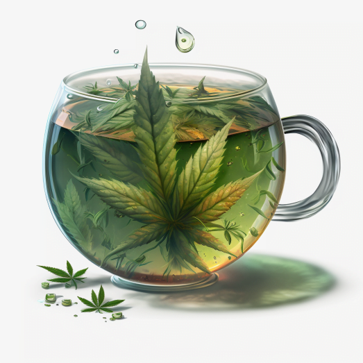 Tee mit Cannabiswurzel