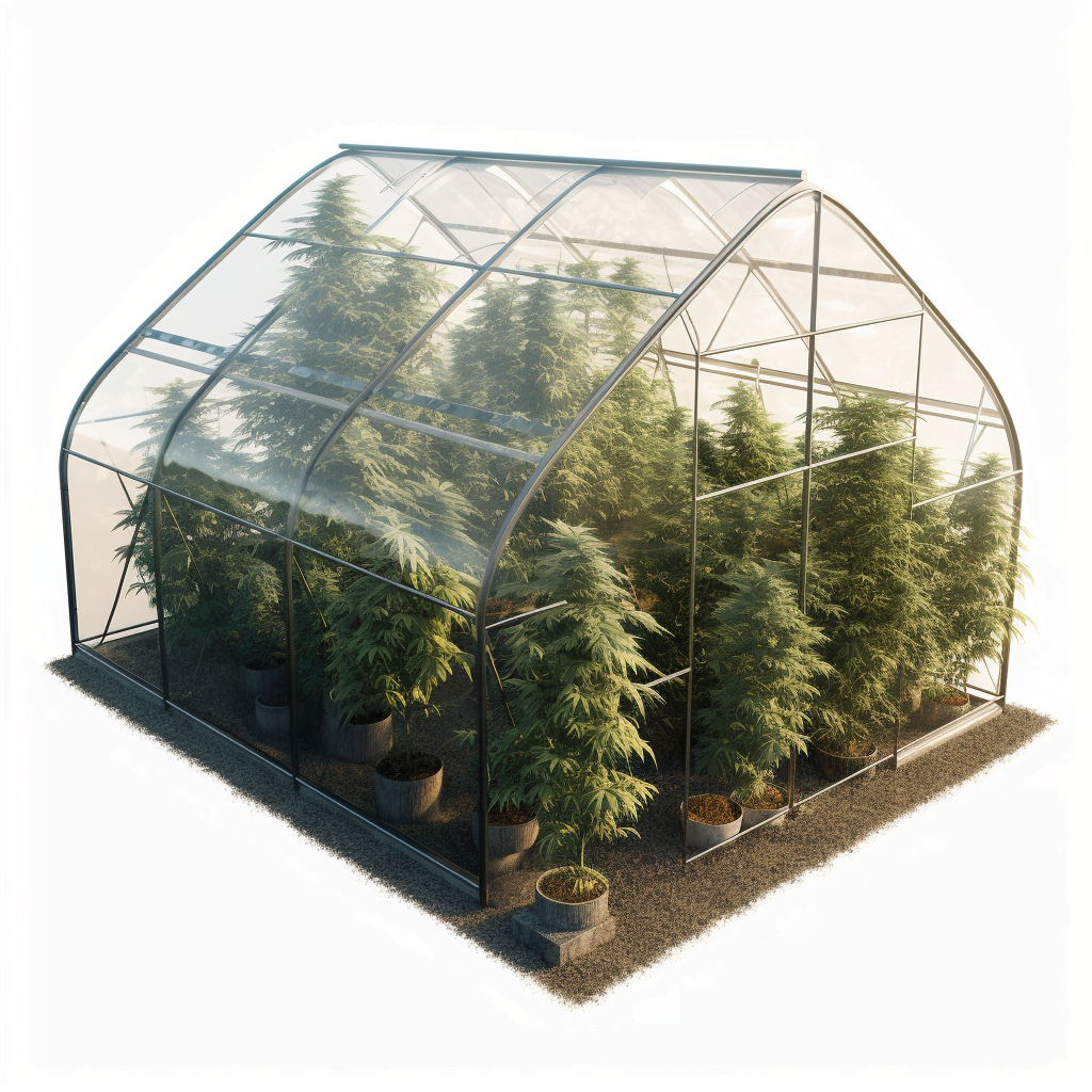 Einrichten eines Gewächshauses für den Cannabisanbau