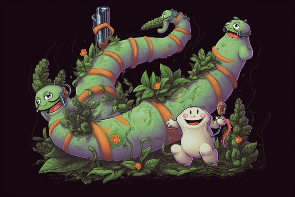 catepillars on cannabis