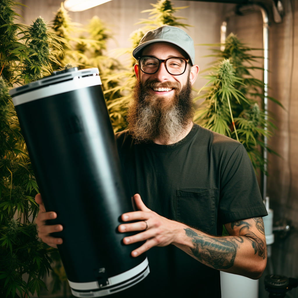 pěstitel konopí - uhlíkový filtr