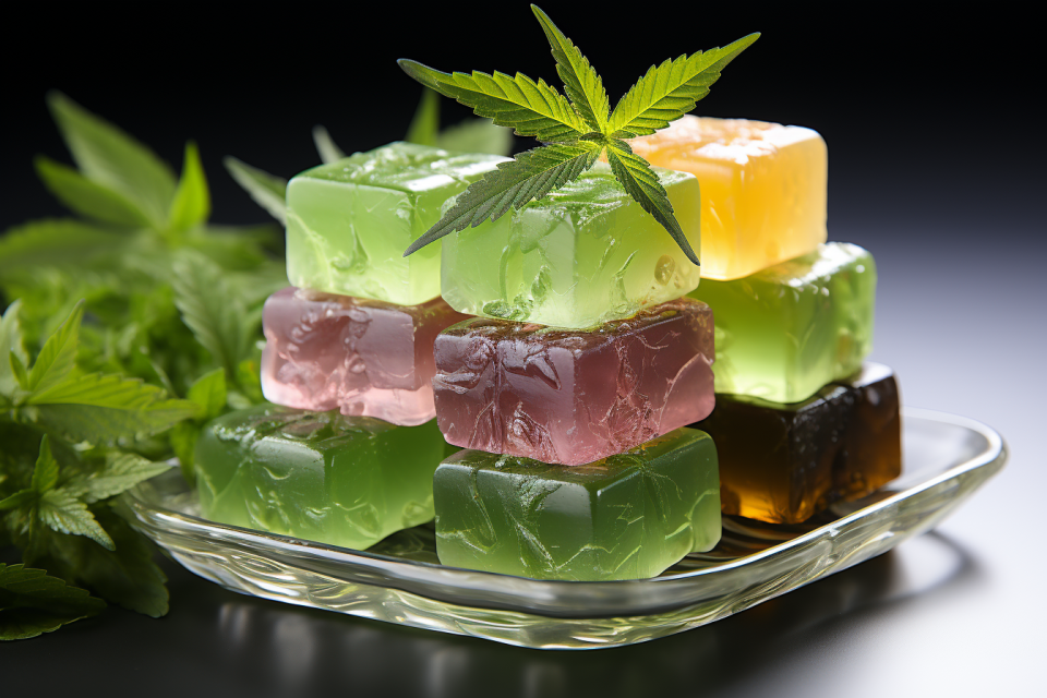 Kauen von Cannabis-Edibles