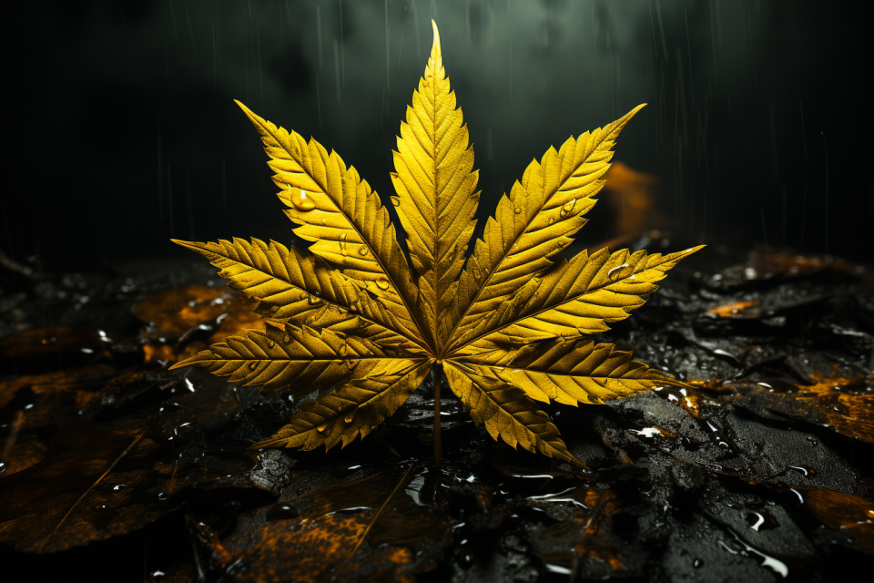 Yellowing of the lower leaves of cannabis - Causes and solution
