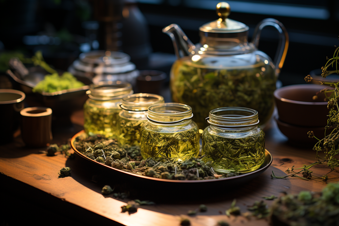 Cannabis Leaf Lotion Tea