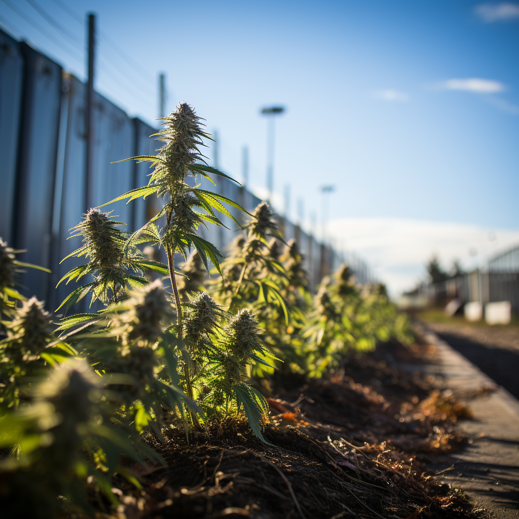 Cannabis vor dem Wind schützen - Windschutzwände errichten