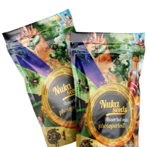 Assorted mix of cannabis seeds from Nuka Seeds